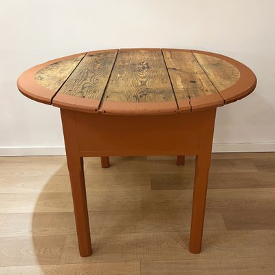 Rustic Round Dining Table Spain 1920s