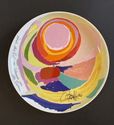 Artist Plate by Bjørn Wiinblad for Rosenthal, Germany, 1977