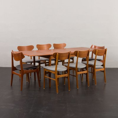 Denmark teak テーブル Teak Extendable Dining Table by Ar Mobler, Denmark, 1960s for sale