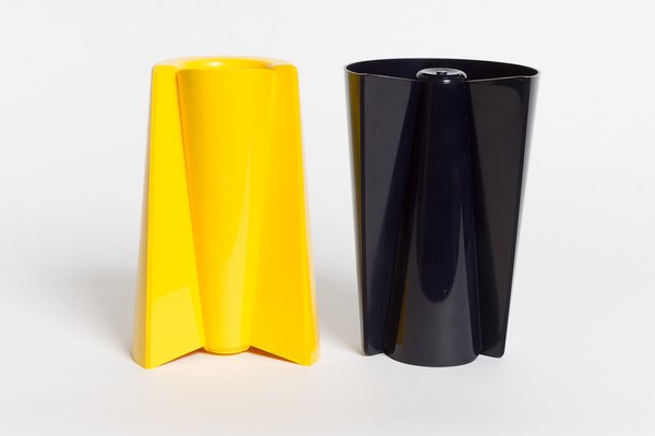 Vintage Pago Pago Vases by Enzo Mari for Danese Milano, 1970s, Set