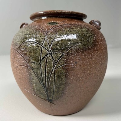 Shigaraki Yaki Ikebana Vase, Akiyama, Japan, 1960s for sale at Pamono