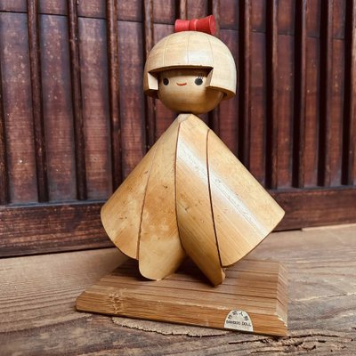 Vintage Bamboo Kokeshi Doll, Japan, 1960s for sale at Pamono
