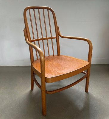 Bentwood Armchair Model A63-F by Josef Frank for Thonet, Austria