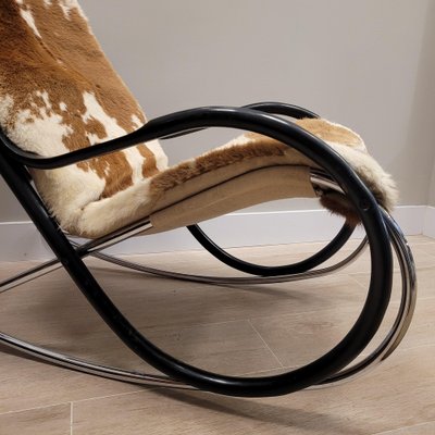 Cowhide on sale rocking chair