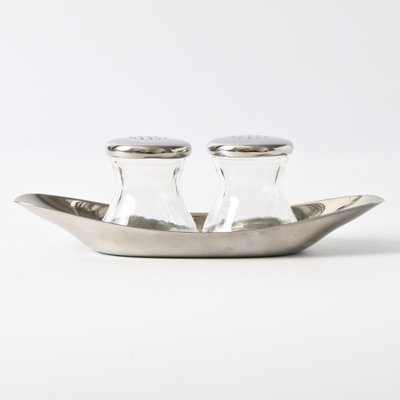 Vintage Salt and Pepper Shaker Set by Wilhelm Wagenfeld for WMF