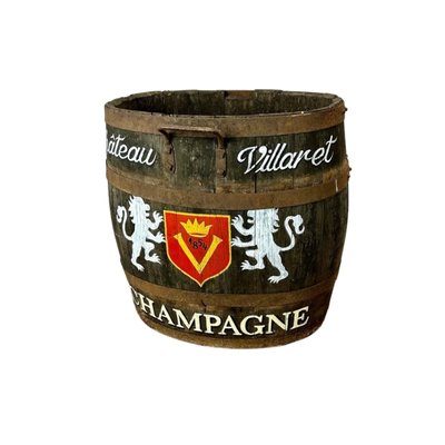 Antique Champagne Barrel Cooler from Ch teau Villaret 1854 for