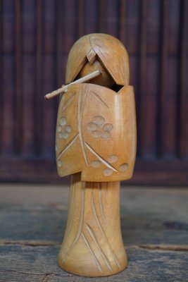 Vintage Sosaku Kokeshi Kagamijishi by Miyashita Hajime, Japan