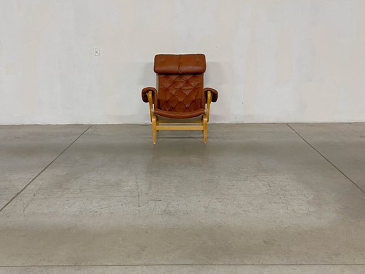 Pernilla 69 Lounge Chair with Ottoman by Bruno Mathsson for Pernilla 69 Lounge Chair with Ottoman by Bruno Mathsson for