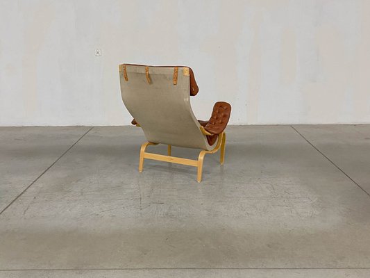 Pernilla 69 Lounge Chair with Ottoman by Bruno Mathsson for