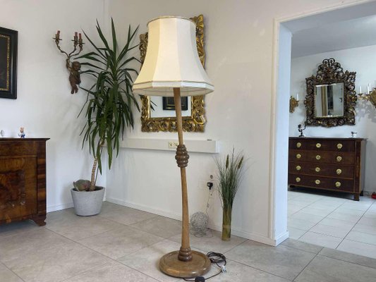 Antique Style Wooden Floor Lamp for sale at Pamono