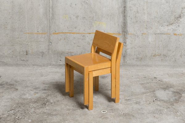Set of Stackable Childrens Chairs Model 611 by Alvar Aalto