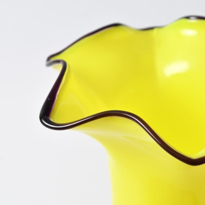 Tango Vase in Yellow Glass by Franz Welz, 1920s for sale at Pamono