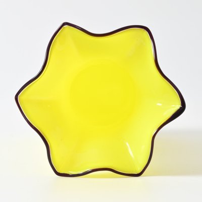 Tango Vase in Yellow Glass by Franz Welz, 1920s for sale at Pamono