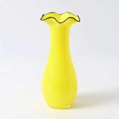 Tango Vase in Yellow Glass by Franz Welz, 1920s for sale at Pamono