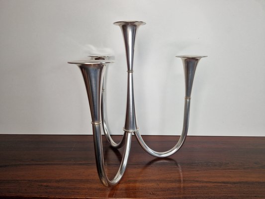 Candleholder by Wilhelm Wagenfeld for WMF Candelabra, 1952