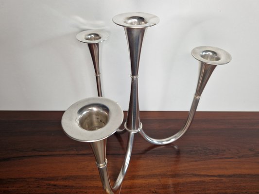 独1950年代　W. Wagenfeld for WMF No. 445.01 Candleholder by Wilhelm Wagenfeld for WMF Candelabra, 1952 for