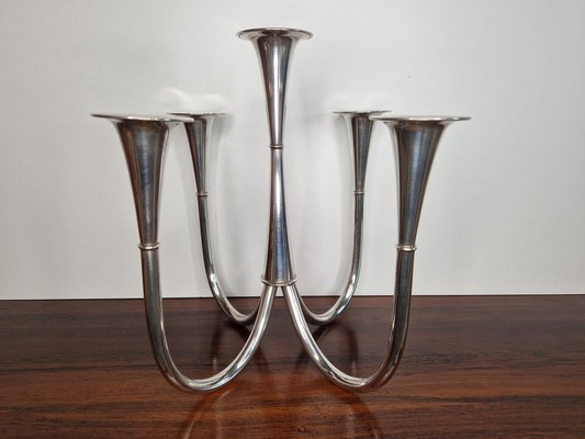 Five-Arm Candelabra by Wilhelm Wagenfeld for WMF, 1952 for Five-Arm Candelabra by Wilhelm Wagenfeld for WMF, 1952 for