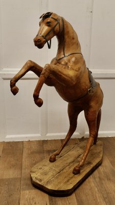 Life Size Arts and Crafts Leather Model of a Horse, 1920s for sale