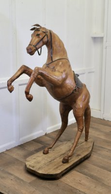 Life Size Arts and Crafts Leather Model of a Horse, 1920s for sale