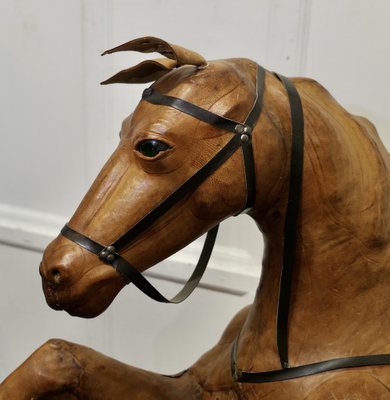 Life Size Arts and Crafts Leather Model of a Horse, 1920s for sale