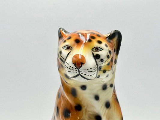 Vintage Italian Ceramic Cheetah Sculpture, 1960s for sale at Vintage Italian Ceramic Cheetah Sculpture, 1960s for sale at