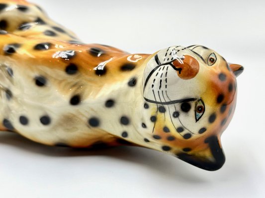 Vintage Italian Ceramic Cheetah Sculpture, 1960s for sale at Vintage Italian Ceramic Cheetah Sculpture, 1960s for sale at