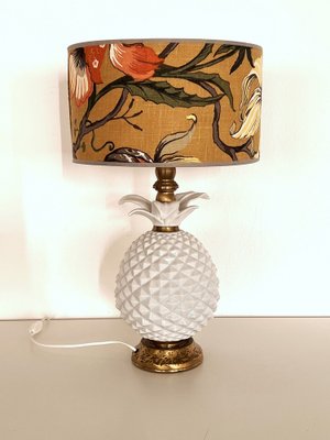 伊70s vintage lamp made in Italy イタリア レトロ Italian Pineapple Ceramic Table Lamp, 1970s for sale at Pamono