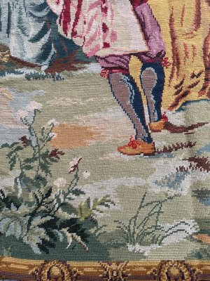 French Aubusson Needlepoint Tapestry 1970s
