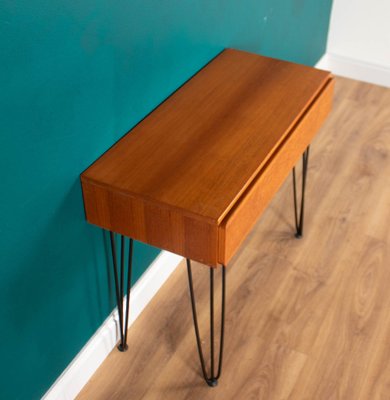 Hairpin leg console table with drawers discount