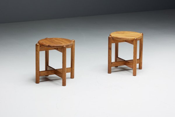 スツール Rainer Daumiller Pine Stool 1970s Rainer Daumiller Pine Stool 1970s Rainer Daumiller - Two