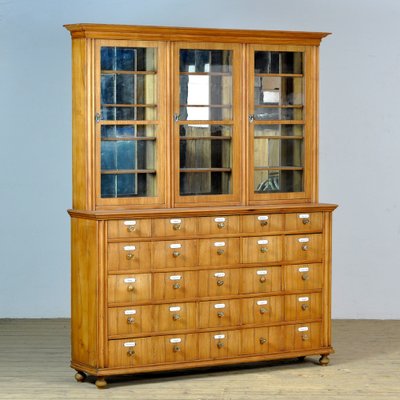 Oak and Pine Pharmacy Cabinet, 1889 for sale at Pamono