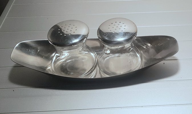 独50年代　Wagenfeld for WMF スタッキング Ascherset ソルト＆ペッパー ヴァーゲンフェルド - WMF公式オンラインショップ