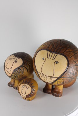 Ceramic Lions by Lisa Larson for Gustavsberg, Sweden, 1964