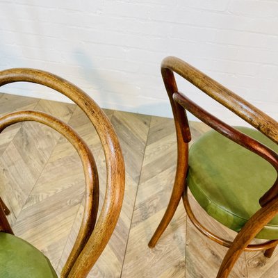 Mid Century Bentwood Chairs by Michael Thonet 1950s Set of 3 for sale at Pamono