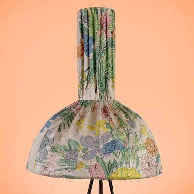 Tripod Floor Lamp with a Remarkable Flower Lampshade Germany