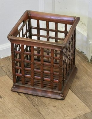 Orientalischer Vintage Papierkorb aus Bambus bei Pamono kaufen