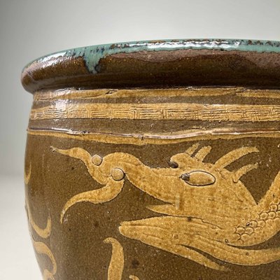 Traditional Water Pot Dragon from Ryū Mizubachi, Japan, 1920s for