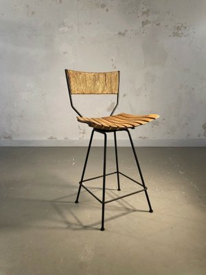 Mid Century Modern Brutalist Bar Stool or Chair by Arthur Umanoff USA 1950 for sale at Pamono
