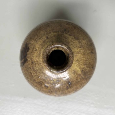 Wood-Fired Ceramic Ikebana Flower Vase, (Hizen) Kuromuta Yaki