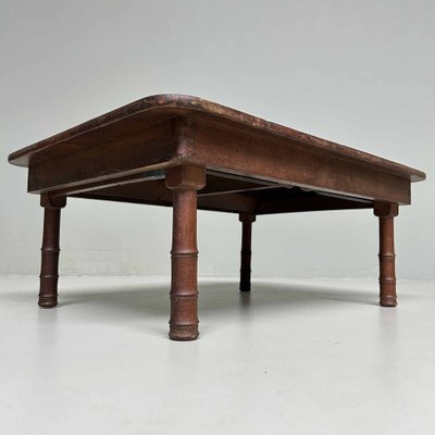 sisamu アップサイクル　明治時代の樽　ローテーブル Low Taishō Period Japanese Chabudai Table, Japan, 1920s for