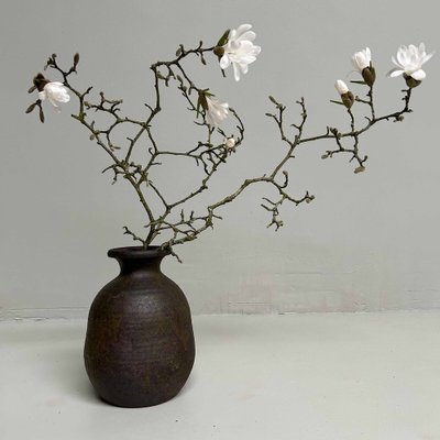 Minimalist Ikebana Vase Chotaro Ware Satsuma, Japan, 1950s for