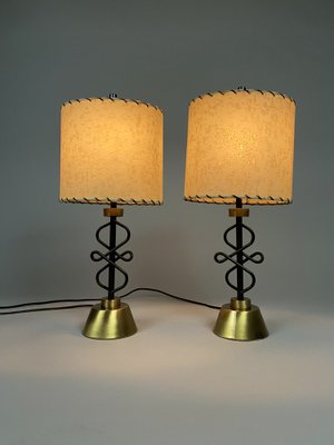 Bedside Lamps attributed to the Majestic Lamp 1950s for sale