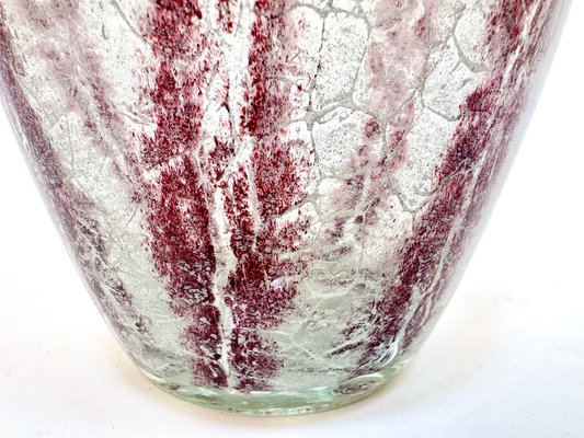 Art Deco Glass Vase by Karl Wiedmann for WMF Ikora, Germany, 1930s