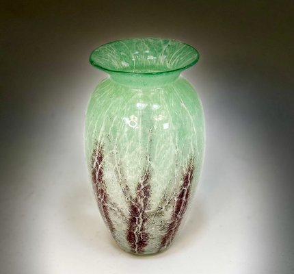 Art Deco Glass Vase by Karl Wiedmann for WMF Ikora, Germany