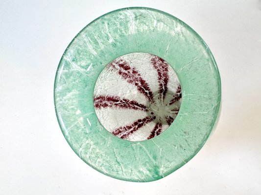 Art Deco Glass Vase by Karl Wiedmann for WMF Ikora, Germany, 1930s