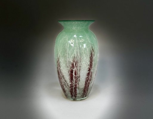 Art Deco Glass Vase by Karl Wiedmann for WMF Ikora, Germany