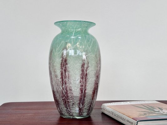 Art Deco Glass Vase by Karl Wiedmann for WMF Ikora, Germany