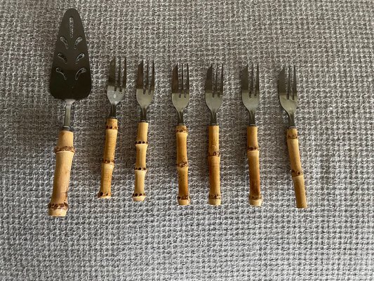 Dessertservice aus Bambus-Imitat, 7 bei Pamono kaufen