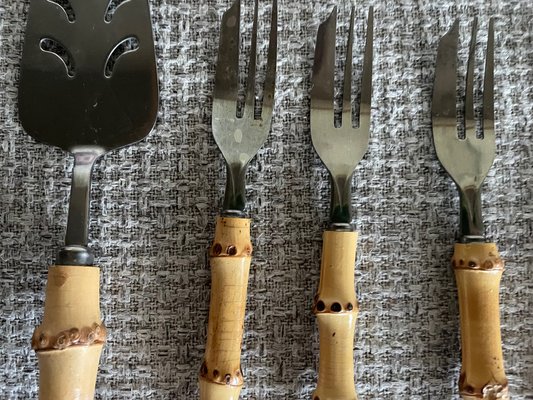 Dessertservice aus Bambus-Imitat, 7 bei Pamono kaufen