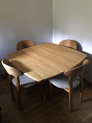 Mid Century Dining Table Four Chairs From Juul Kristensen For Mid Century Dining Table Four Chairs From Juul Kristensen 1